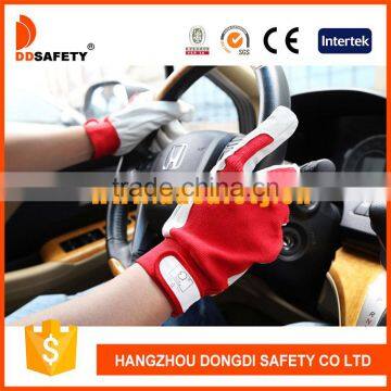 DDSAFETY Pig Leather Gloves With Cotton Back Safety Gloves