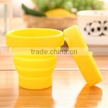 2014 brand new FDA silicone Collapsible Travel Water Cup