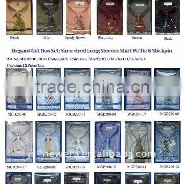 Wholesale Mens Dress Shirts With Tie Apparel Supplier Jiangsu China