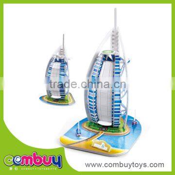 wholesale kids paper craft famous buildings 3d puzzle diy toy