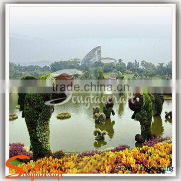 Factory Design 3 Meter Metal Structure Peacock Artificial Topiary Animal Artificial Grass Animal photo-3