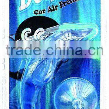 new product long lasting PVC dophine car air freshener with cupula