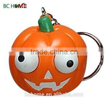 Custom plastic hot cartoon yellow pumpkin figure key chain key ring,key chain plastic,decorative plastic key chain