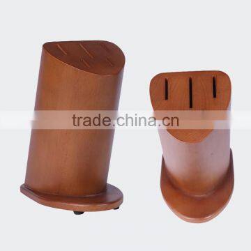 Small Standing Bamboo Wooden Knife Holder photo-3