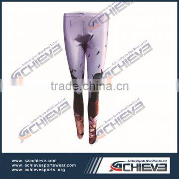 custom sublimation blank fashion leggings tight yoga pants