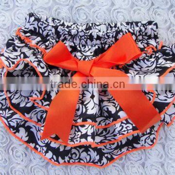 Top Quality Rand Baby Boutique Clothes With Bow / Halloween Baby Underwear /ruffle Baby Panties Bloomer photo-3