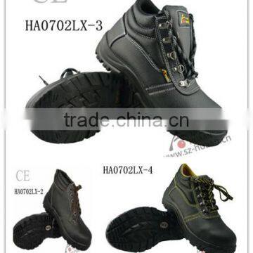 Anti Slip PU+TPU Outsole Cow Leather CE Steel Toe Work Boots photo-2