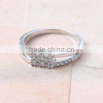 Fashion Jewelry Cheap Wholesale Multi-layered Romantic Sterling Silver CZ Rings for Wedding photo-5
