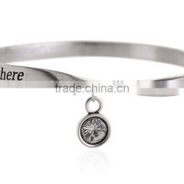 2016 Fashion Inspired Words Bangle Bracelet Latest Design Daily Wear Bangle Best Friend Bangle photo-3