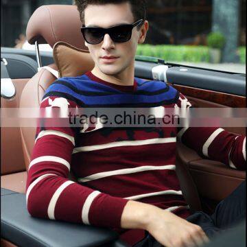 2015 mans Christmas handmade knit wool intarsia sweater designs