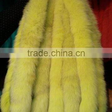 BBG-H-18 Fox Fur Collar / Trimming / Fox Fur Strip For Jacket Hood