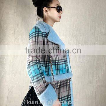 Autumn Winter New 2016 Slim Short Women's Full Pelt Wool Sheep Shearing Real Fur Coat Thick Outerwear Coats Women Jacket Hot photo-2