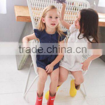 Cotton Floral Embroidered Summer Frock Designs Mom And Daughter Dress Matching photo-5