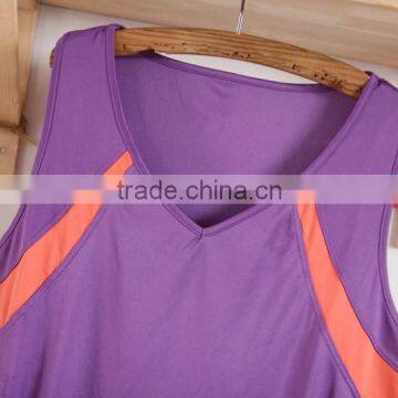 Custom Stylish Printed Ladies Sports V-Neck Collar T-Shirt photo-3
