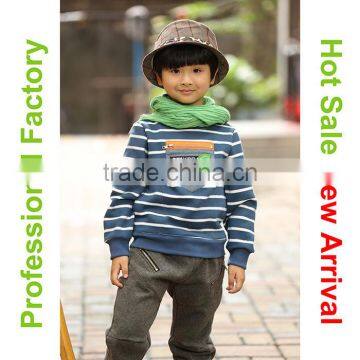 Latest Fancy Stripe Zipper Pocket Design Cute Children's Clothing photo-4