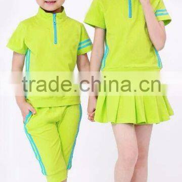 Primary Student Summer School Uniform Kids' Sports PE Knit photo-4