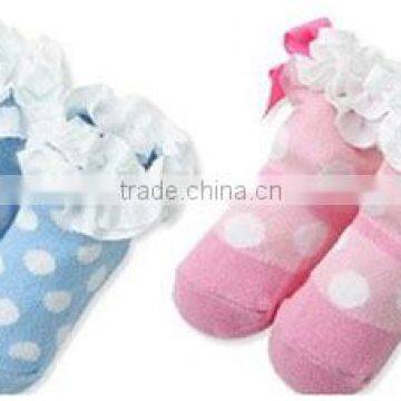 18 Designs Are in Stocked, Socks ; 3D Carton Socks for Lovely Baby , Newborn Baby Kids Girl Anti-slip Lace Floral Socks photo-3