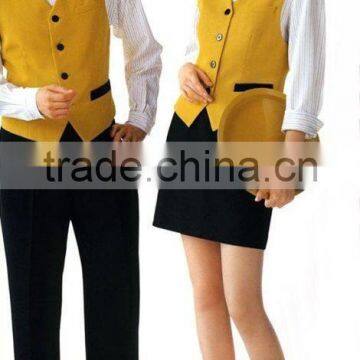 Restaurant Unisex Uniform Black Vest photo-4