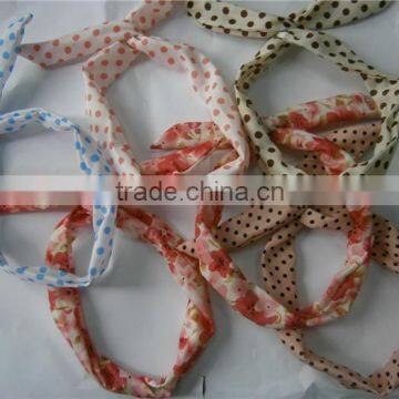 Bestdress Quanzhou Walson Headband Colorful Polka Dot Head Wrap Soft Hair Band LADY Rhinestone Wide Headwrap photo-2