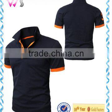 2016 Mens 100% Cotton Short Sleeve High Quality Polo Shirts Wholesale