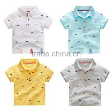 Wholesales Summer Kids boys casual printing Polo T-shirt