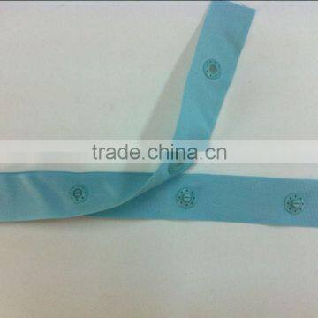 Colored Plastic Snap Button Tape for Garment, Polyester Tape, Press Snap Button photo-2