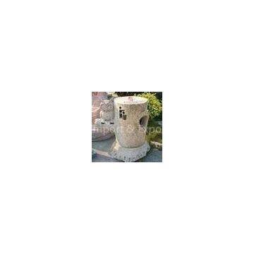 Hand carving natural granite stone garden waste bins for park, street