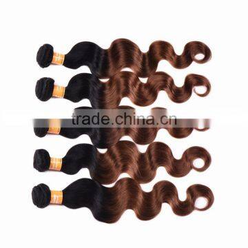Black Rose Indian Human Hair Weaves Wavy 1B/30# Body Wave Indian Ombre Hair Extension photo-2