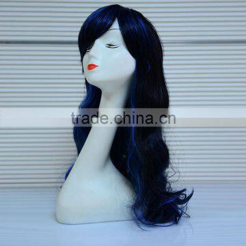 Heat Resistant Synthetic Fiber Ombre Wig,Natural Scalp Synthetic Hair Wig photo-3