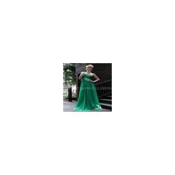 green colour long evening dress 2012 new fashion 30589