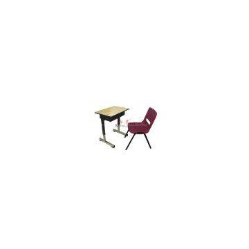 sell school furniture (student desk and chair)ST-0502 Square Tube  Adjustable Desk& Chair