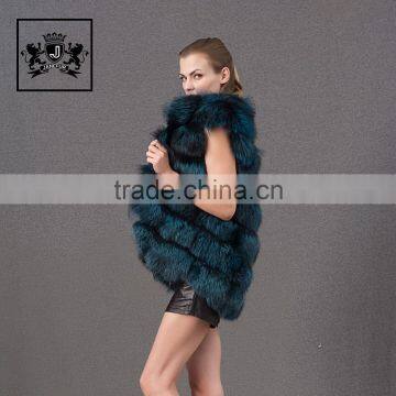 Factory Royal Wholesale Blue Fox Fur Vest Genuine Fox Fur Clothes photo-3