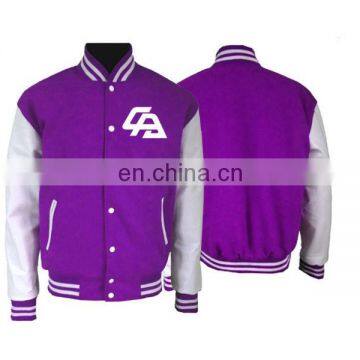 wholesale high quality 100% cotton mens baseball jacket mens varsity jacket