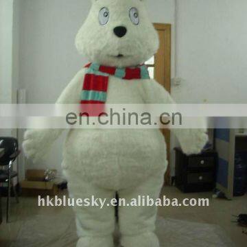 2012 polar bear plush mascot costume