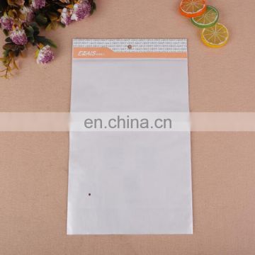 Preofessional china manufacture self-adhesive transparent packing opp plastic bag with hole