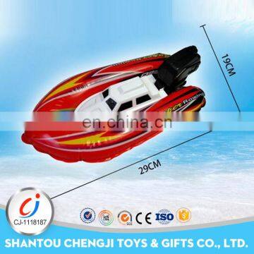 Promotional product racing inflatable wind up toy boat