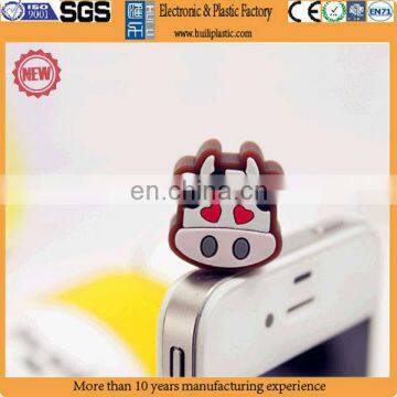 Custom mobile phone accessories anti dust plug