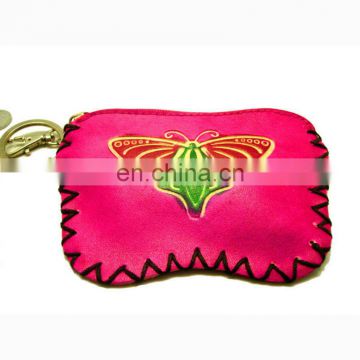 genuine leather coin purse pocket squeeze coin purse MCP-0016