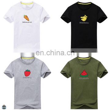 T-MT017 Fruit Printed Cotton Jersey Thin Men's T-Shirt