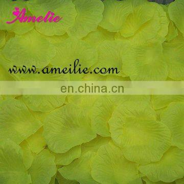 yellow color silk rose petals in bulk