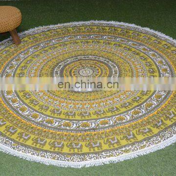 72 Inches Fancy Round Wedding Table Decoration Table Cover photo-2
