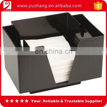 Hot selling rectangle ABS bar napkin straw holder with full color printing logo