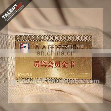 Custom Private Printing Metal Business Card With Emboss Number photo-6
