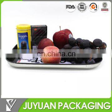 custom printed promotional square metal tin tray for food