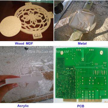 Wood Acrylic Double Color Board Cutting Mini Desktop CNC Router 3030 photo-4