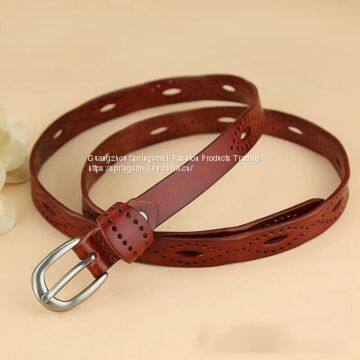 Wholesale High Quality New Design Fashion Woman Jeans Dress Pants Casual Ladies Leather Belt