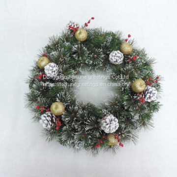 Artificial christmas wreath