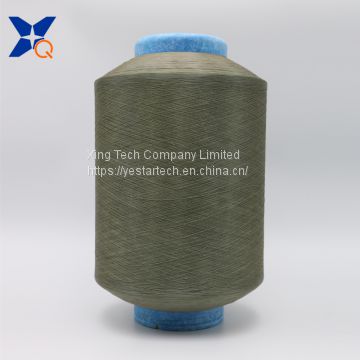 Copper plated CuS nylon 6  DTY conductive filaments 40D/12F Anti-Static Yarn for anti bacteria textiles fabrics-XT11854