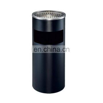 Commercial standing ground ash barrel,steel trash bin