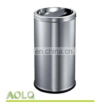 Stainless steel recyle waste bin, round bathroom trash bin